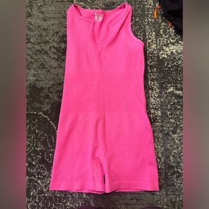 Hot pink romper